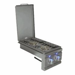 RCS Cutlass Double Side Burner With Lid 20 RCS Cutlass Double Side Burner With Lid -Outdoor Kitchen Shop RDB1EL RDB1ELLP7