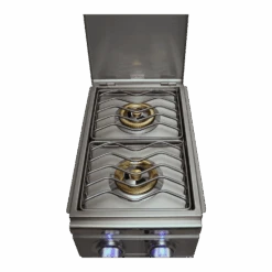 RCS Cutlass Double Side Burner With Lid 18 RCS Cutlass Double Side Burner With Lid -Outdoor Kitchen Shop RDB1EL RDB1ELLP8