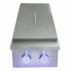 RCS Premier Double Side Burner With Lid 17 RCS Premier Double Side Burner With Lid -Outdoor Kitchen Shop RJCSSBL RJCSSBLLP2