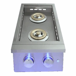RCS Premier Double Side Burner With Lid 20 RCS Premier Double Side Burner With Lid -Outdoor Kitchen Shop RJCSSBL RJCSSBLLP4