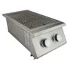 RCS Premier Double Side Burner With Lid 2 RCS Premier Double Side Burner With Lid -Outdoor Kitchen Shop RJCSSB RJCSSBLP1