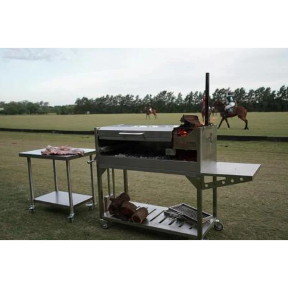 Tagwood BBQ Argentine Santa Maria Wood Fire & Charcoal Grill With Top Lid (BBQ01SS) 17 Tagwood BBQ Argentine Santa Maria Wood Fire & Charcoal Grill With Top Lid (BBQ01SS) - Image 15