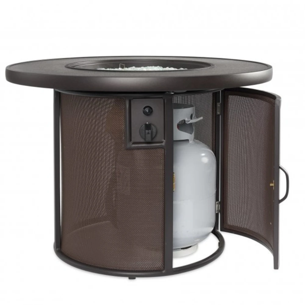 The Outdoor Greatroom Company Brown Stonefire Round Gas Fire Pit Table (SF-32-K) 5 The Outdoor Greatroom Company Brown Stonefire Round Gas Fire Pit Table (SF-32-K) - Image 3