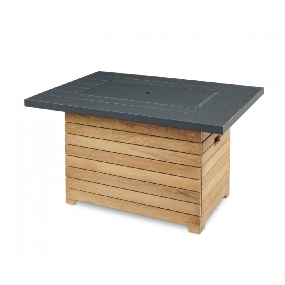 The Outdoor Greatroom Company Darien Rectangular Gas Fire Pit Table With Aluminum Top (DAR-1224-K) 6 The Outdoor Greatroom Company Darien Rectangular Gas Fire Pit Table With Aluminum Top (DAR-1224-K) - Image 4
