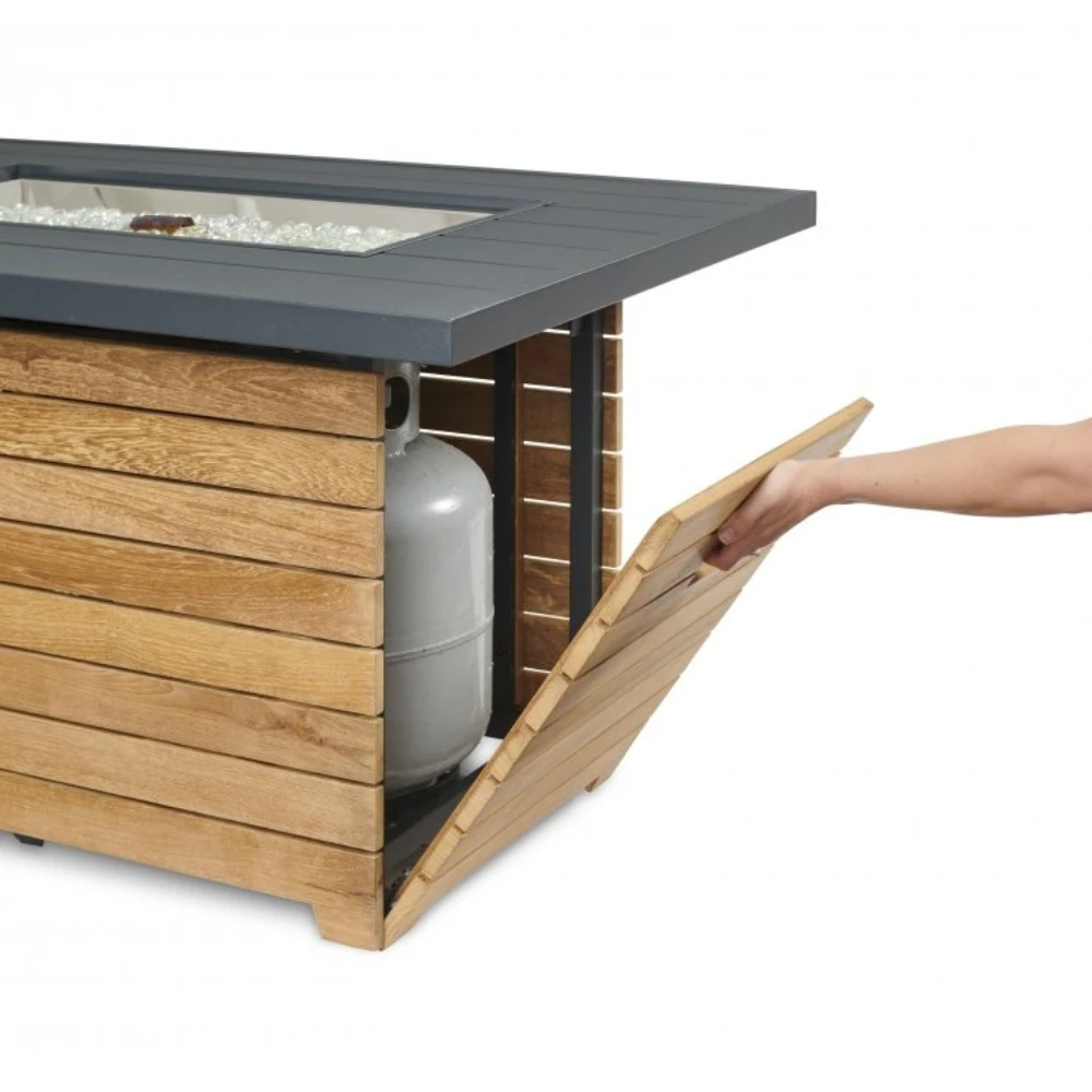 The Outdoor Greatroom Company Darien Rectangular Gas Fire Pit Table With Aluminum Top (DAR-1224-K) 8 The Outdoor Greatroom Company Darien Rectangular Gas Fire Pit Table With Aluminum Top (DAR-1224-K) - Image 6