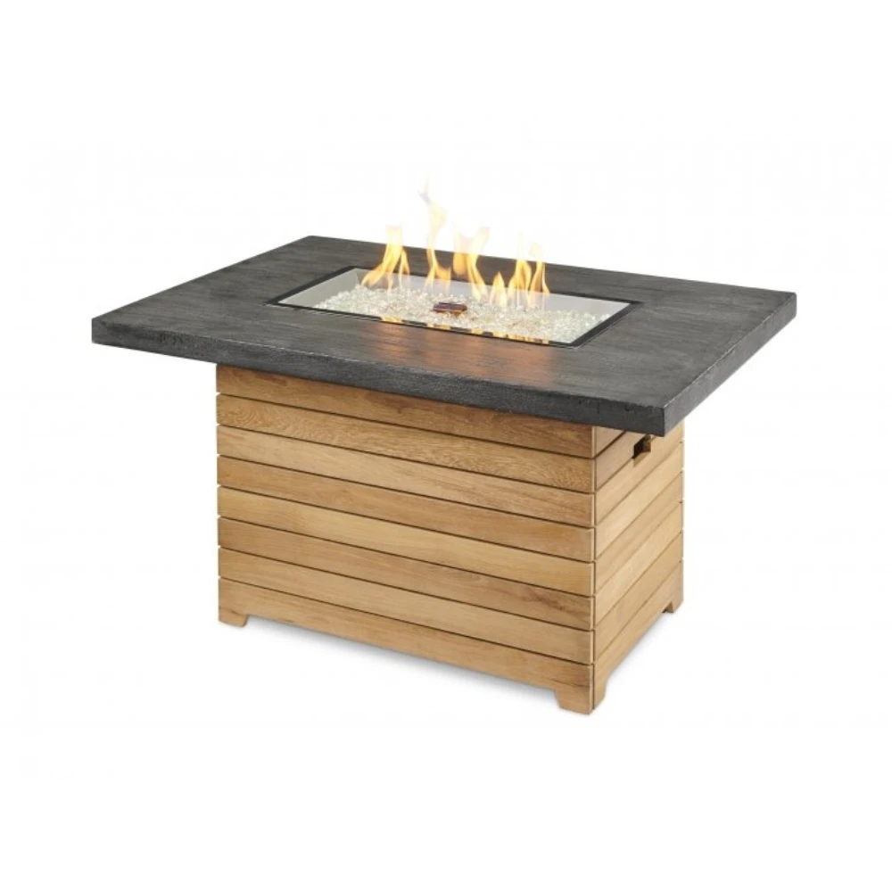 The Outdoor Greatroom Company Darien Rectangular Gas Fire Pit Table With Everblend Top (DAR-1224-EBG-K) 4 The Outdoor Greatroom Company Darien Rectangular Gas Fire Pit Table With Everblend Top (DAR-1224-EBG-K) - Image 2