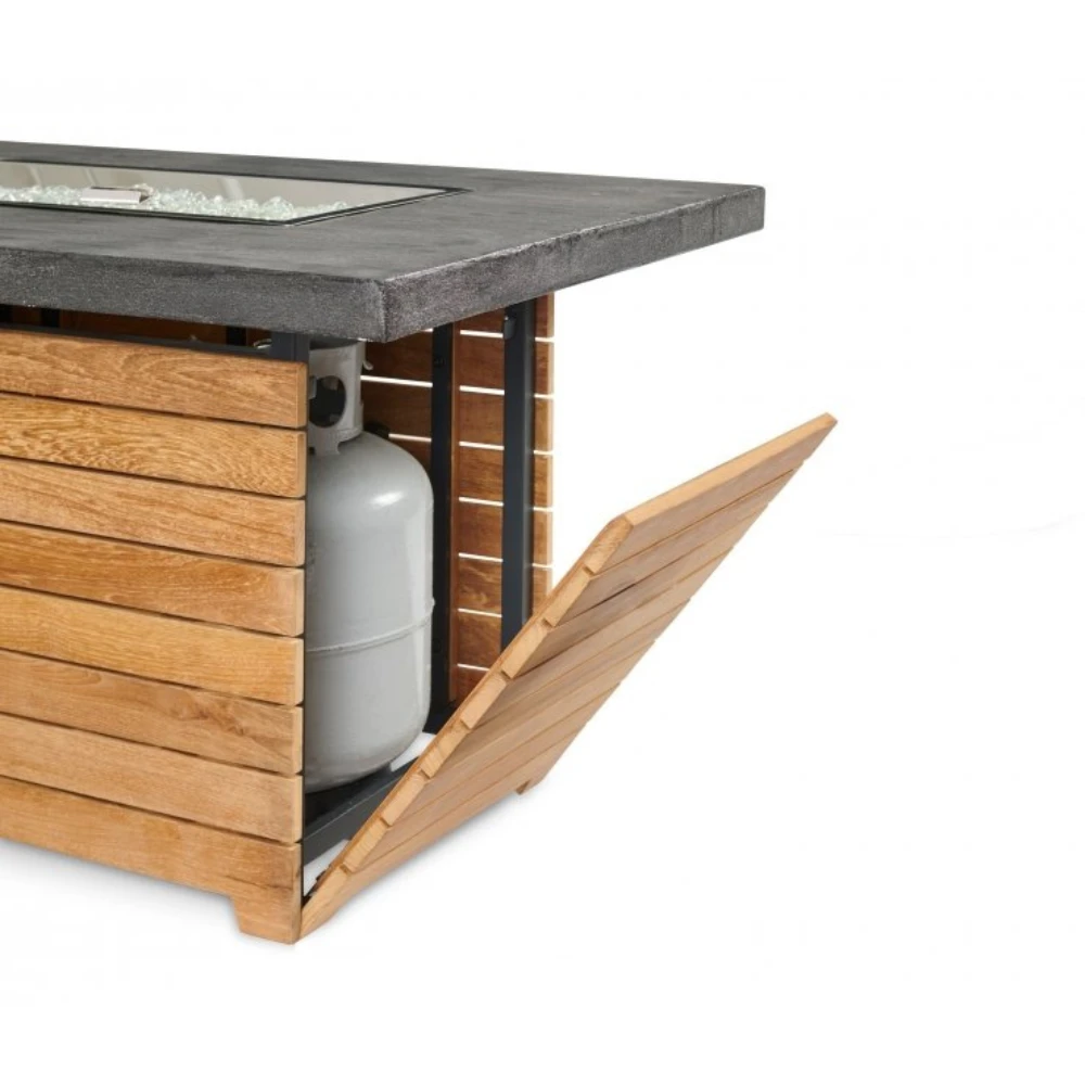 The Outdoor Greatroom Company Darien Rectangular Gas Fire Pit Table With Everblend Top (DAR-1224-EBG-K) 8 The Outdoor Greatroom Company Darien Rectangular Gas Fire Pit Table With Everblend Top (DAR-1224-EBG-K) - Image 6