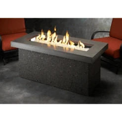 The Outdoor Greatroom Company Grey Key Largo Linear Gas Fire Pit Table (KL-1242-MM) 9 The Outdoor Greatroom Company Grey Key Largo Linear Gas Fire Pit Table (KL-1242-MM) -Outdoor Kitchen Shop TheOutdoorGreatroomCompanyGreyKeyLargoLinearGasFirePitTable KL 1242 MM 3
