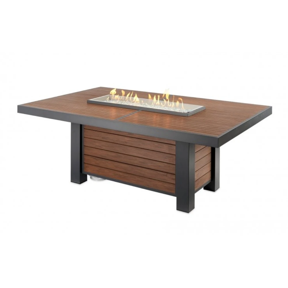 The Outdoor Greatroom Company Kenwood Linear Dining Height Gas Fire Pit Table (KW-1242-K) 3 The Outdoor Greatroom Company Kenwood Linear Dining Height Gas Fire Pit Table (KW-1242-K)