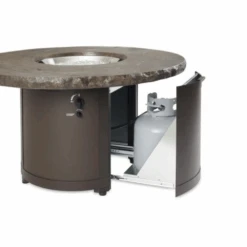 The Outdoor Greatroom Company Marbleized Noche Beacon Round Gas Fire Pit Table (BC-20-MNB) -Outdoor Kitchen Shop TheOutdoorGreatroomCompanyMarbleizedNocheBeaconRoundGasFirePitTable BC 20 MNB 6