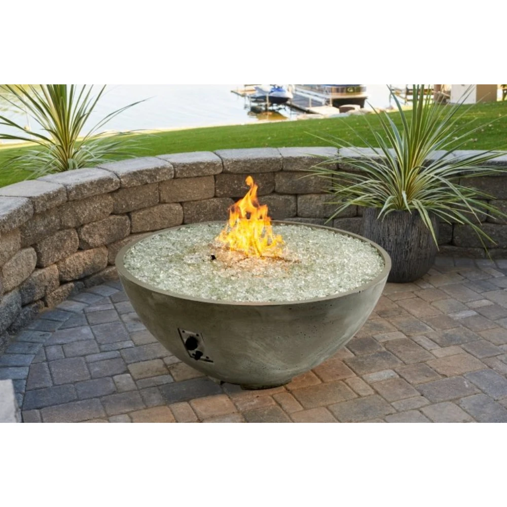 The Outdoor Greatroom Company Natural Grey Cove Edge 42-Inch Round Gas Fire Pit Bowl (CV-30E) 3 The Outdoor Greatroom Company Natural Grey Cove Edge 42-Inch Round Gas Fire Pit Bowl (CV-30E)