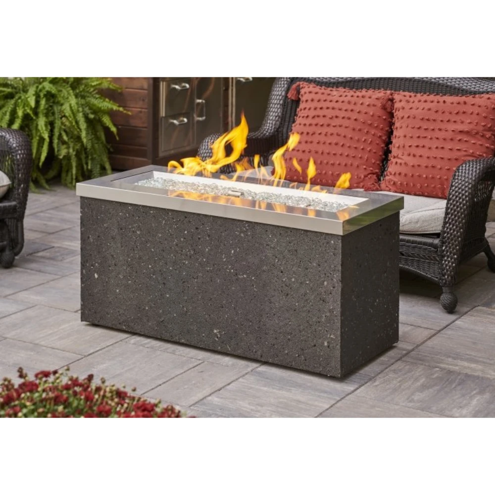 The Outdoor Greatroom Company Stainless Steel Key Largo Linear Gas Fire Pit Table (KL-1242-SS) 8 The Outdoor Greatroom Company Stainless Steel Key Largo Linear Gas Fire Pit Table (KL-1242-SS) - Image 6