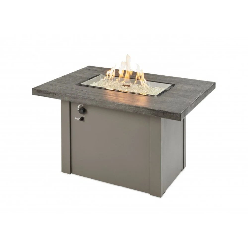 The Outdoor Greatroom Company Stone Grey Havenwood Rectangular Gas Fire Pit Table With Grey Base (HVGG-1224-K) 2 The Outdoor Greatroom Company Stone Grey Havenwood Rectangular Gas Fire Pit Table With Grey Base (HVGG-1224-K)