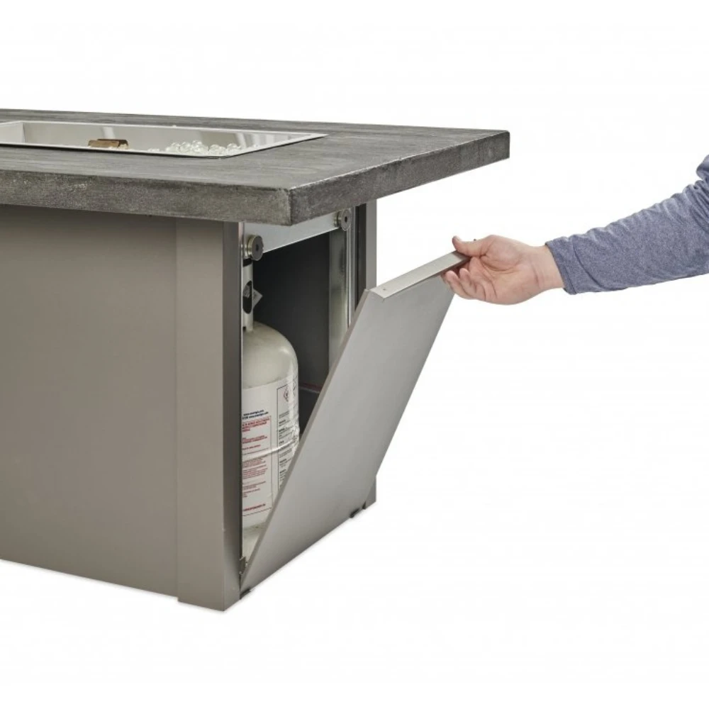 The Outdoor Greatroom Company Stone Grey Havenwood Rectangular Gas Fire Pit Table With Grey Base (HVGG-1224-K) 7 The Outdoor Greatroom Company Stone Grey Havenwood Rectangular Gas Fire Pit Table With Grey Base (HVGG-1224-K) - Image 6