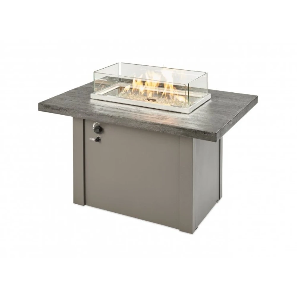 The Outdoor Greatroom Company Stone Grey Havenwood Rectangular Gas Fire Pit Table With Grey Base (HVGG-1224-K) 6 The Outdoor Greatroom Company Stone Grey Havenwood Rectangular Gas Fire Pit Table With Grey Base (HVGG-1224-K) - Image 5