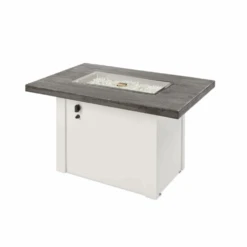 The Outdoor Greatroom Company Stone Grey Havenwood Rectangular Gas Fire Pit Table With White Base (HVGW-1224-K) 10 The Outdoor Greatroom Company Stone Grey Havenwood Rectangular Gas Fire Pit Table With White Base (HVGW-1224-K) -Outdoor Kitchen Shop TheOutdoorGreatroomCompanyStoneGreyHavenwoodRectangularGasFirePitTablewithWhiteBase HVGW 1224 K 3