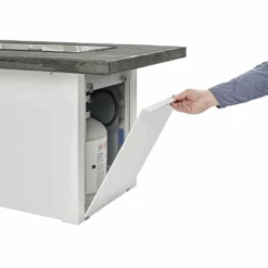 The Outdoor Greatroom Company Stone Grey Havenwood Rectangular Gas Fire Pit Table With White Base (HVGW-1224-K) 13 The Outdoor Greatroom Company Stone Grey Havenwood Rectangular Gas Fire Pit Table With White Base (HVGW-1224-K) -Outdoor Kitchen Shop TheOutdoorGreatroomCompanyStoneGreyHavenwoodRectangularGasFirePitTablewithWhiteBase HVGW 1224 K 4