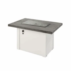 The Outdoor Greatroom Company Stone Grey Havenwood Rectangular Gas Fire Pit Table With White Base (HVGW-1224-K) 11 The Outdoor Greatroom Company Stone Grey Havenwood Rectangular Gas Fire Pit Table With White Base (HVGW-1224-K) -Outdoor Kitchen Shop TheOutdoorGreatroomCompanyStoneGreyHavenwoodRectangularGasFirePitTablewithWhiteBase HVGW 1224 K 5