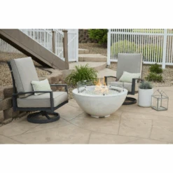 The Outdoor Greatroom Company White Cove 42-Inch Round Gas Fire Pit Bowl (CV-30WT) 9 The Outdoor Greatroom Company White Cove 42-Inch Round Gas Fire Pit Bowl (CV-30WT) -Outdoor Kitchen Shop TheOutdoorGreatroomCompanyWhiteCove42 InchRoundGasFirePitBowl CV 30WT 4