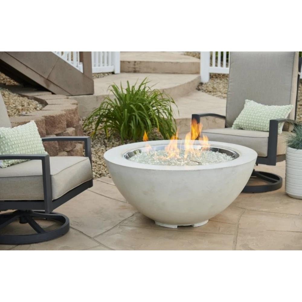 The Outdoor Greatroom Company White Cove 42-Inch Round Gas Fire Pit Bowl (CV-30WT) 3 The Outdoor Greatroom Company White Cove 42-Inch Round Gas Fire Pit Bowl (CV-30WT)