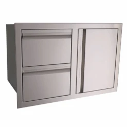 RCS Valiant Stainless Steel Double Drawer/Door Combo 11 RCS Valiant Stainless Steel Double Drawer/Door Combo -Outdoor Kitchen Shop VDC11