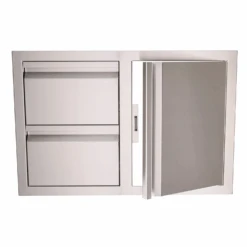 RCS Valiant Stainless Steel Double Drawer/Door Combo 9 RCS Valiant Stainless Steel Double Drawer/Door Combo -Outdoor Kitchen Shop VDC15