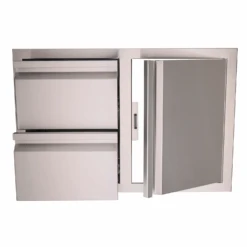 RCS Valiant Stainless Steel Double Drawer/Door Combo 8 RCS Valiant Stainless Steel Double Drawer/Door Combo -Outdoor Kitchen Shop VDC16