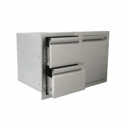 RCS Valiant Stainless Steel Double Drawer/Propane Tank Storage Combo 8 RCS Valiant Stainless Steel Double Drawer/Propane Tank Storage Combo -Outdoor Kitchen Shop VDCL15