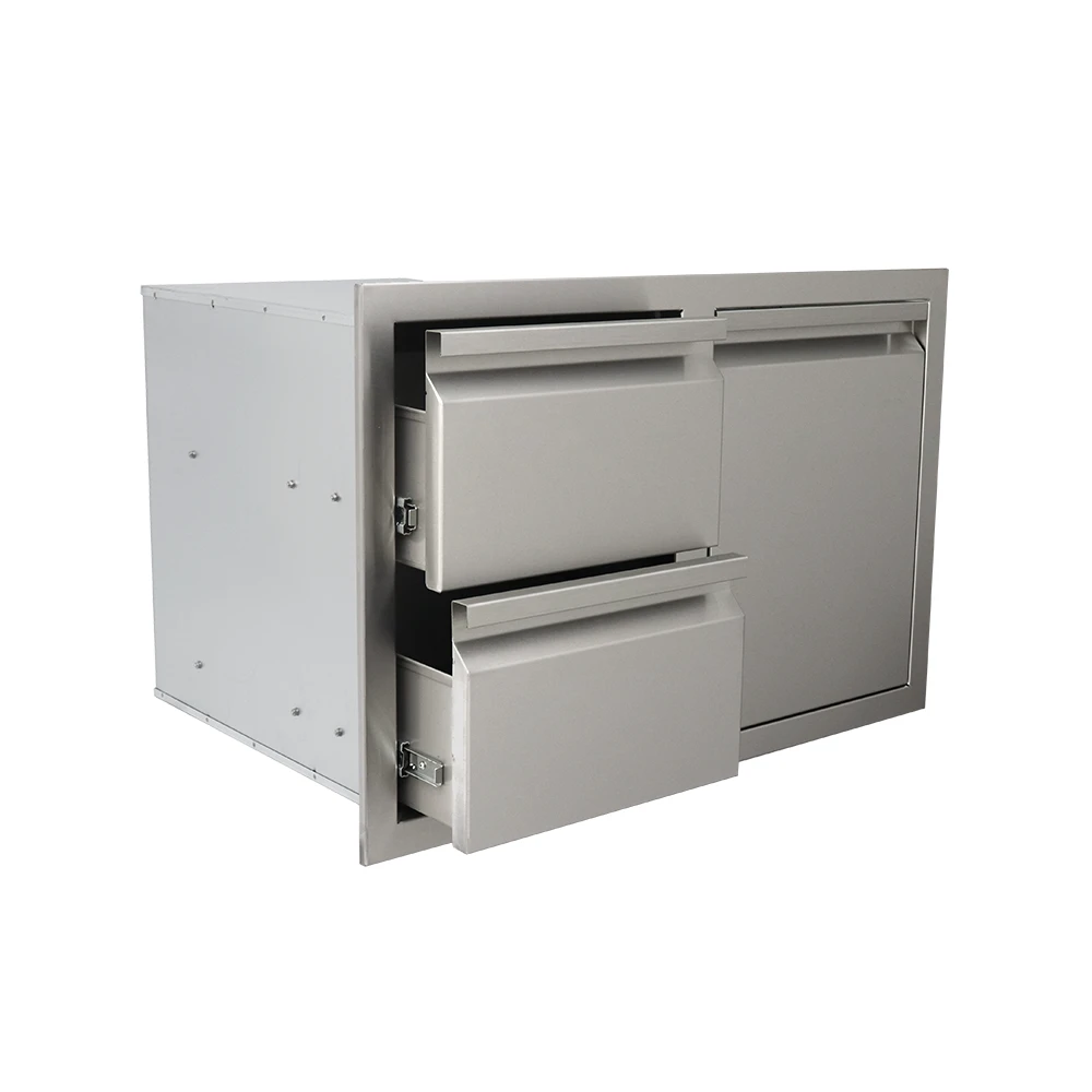 RCS Valiant Stainless Steel Double Drawer/Propane Tank Storage Combo 5 RCS Valiant Stainless Steel Double Drawer/Propane Tank Storage Combo - Image 3
