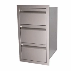 RCS Valiant Stainless Steel Fully Enclosed Triple Drawer 11 RCS Valiant Stainless Steel Fully Enclosed Triple Drawer -Outdoor Kitchen Shop VTD34