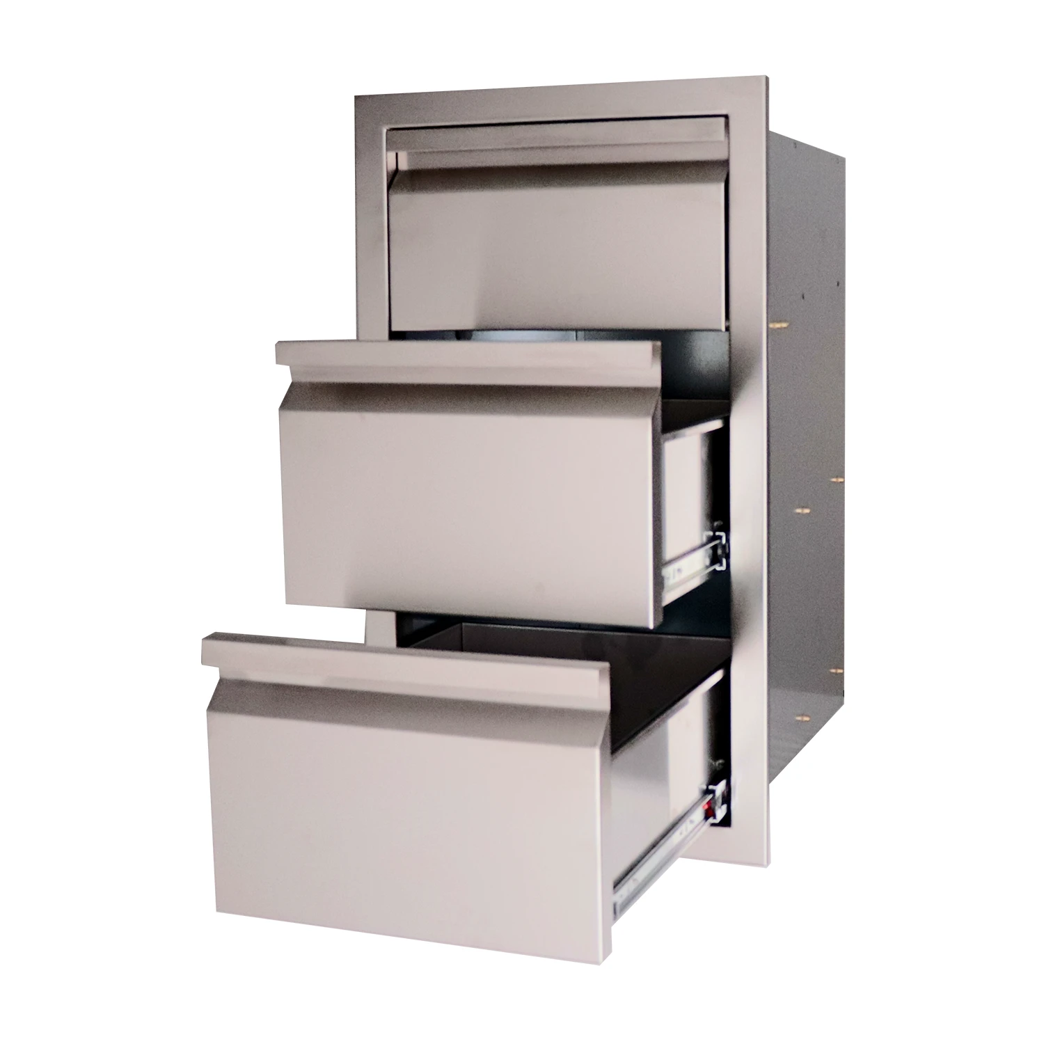RCS Valiant Stainless Steel 2 Drawer/Paper Towel Holder Combo 4 RCS Valiant Stainless Steel 2 Drawer/Paper Towel Holder Combo - Image 2