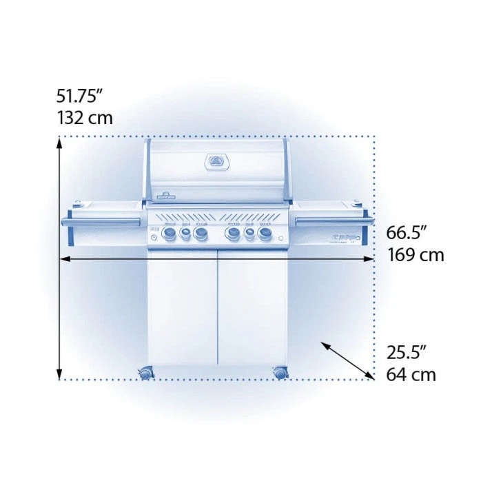 Napoleon Prestige PRO 500 Gas Grill With Infrared Rear & Side Burners - PRO500RSIB 4 Napoleon Prestige PRO 500 Gas Grill With Infrared Rear & Side Burners - PRO500RSIB - Image 2