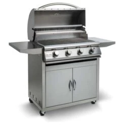 Blaze Prelude LBM 32-Inch 4-Burner Freestanding Gas Grill (BLZ-4LBM-LP/NG + CART) 12 Blaze Prelude LBM 32-Inch 4-Burner Freestanding Gas Grill (BLZ-4LBM-LP/NG + CART) -Outdoor Kitchen Shop blazelbm32inch4burnerfreestandinggasgrillopen