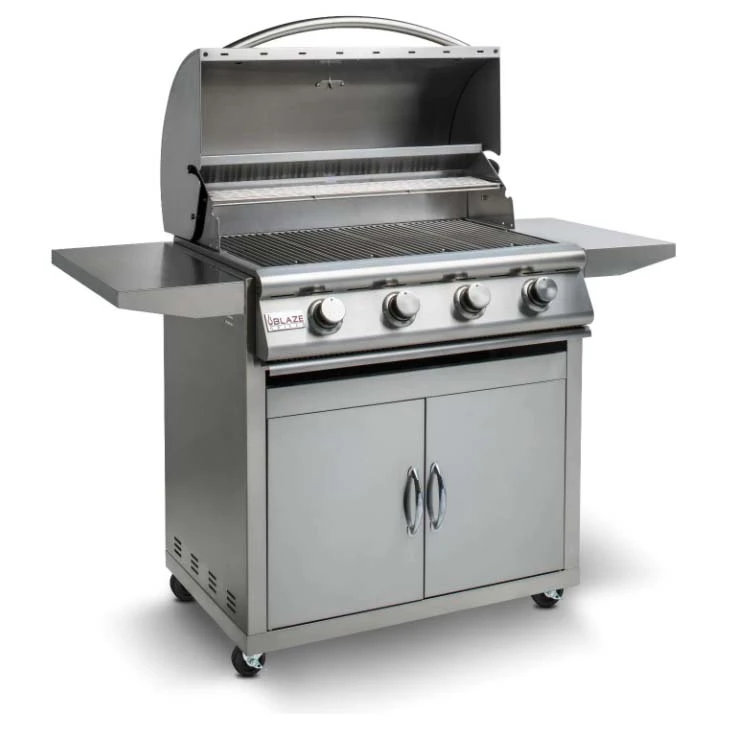Blaze Prelude LBM 32-Inch 4-Burner Freestanding Gas Grill (BLZ-4LBM-LP/NG + CART) 4 Blaze Prelude LBM 32-Inch 4-Burner Freestanding Gas Grill (BLZ-4LBM-LP/NG + CART) - Image 2