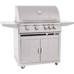 Blaze Premium LTE 32-Inch 4-Burner Freestanding Gas Grill With Rear Infrared Burner (BLZ-4LTE2-LP/NG + CART)