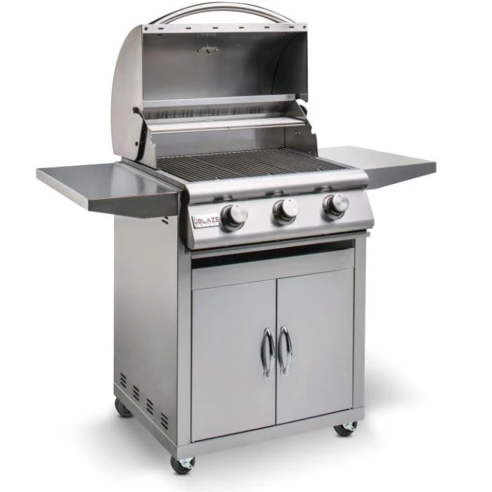 Blaze Prelude LBM 25-Inch 3-Burner Freestanding Gas Grill (BLZ-3LBM-LP/NG + CART) 4 Blaze Prelude LBM 25-Inch 3-Burner Freestanding Gas Grill (BLZ-3LBM-LP/NG + CART) - Image 2