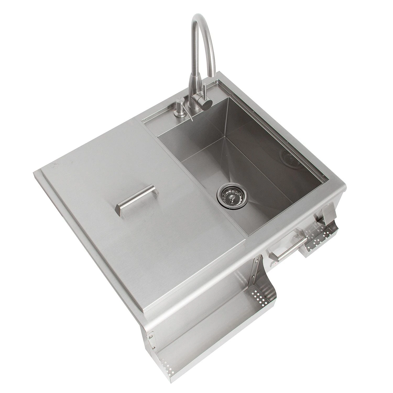 Blaze Beverage Center With Sink, Condiment Tray & Ice Bin Cooler (BLZ-30CKT-SNK) 5 Blaze Beverage Center With Sink, Condiment Tray & Ice Bin Cooler (BLZ-30CKT-SNK) - Image 3