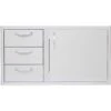 Blaze 39-Inch Stainless Steel Access Door & Triple Drawer Combo (BLZ-DDC-39-R) -Outdoor Kitchen Shop blz ddc 39 r