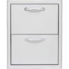 Blaze 16-Inch Stainless Steel Double Access Drawer (BLZ-DRW2-R) -Outdoor Kitchen Shop blz drw2 r