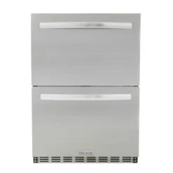 Blaze 24-Inch 5.1 Cu. Ft. Outdoor Rated Double Drawer Refrigerator (BLZ-SSRF-DBDR51)