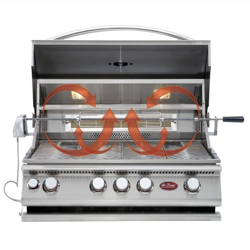 Cal Flame 4-Burner Convection Built-In Gas Grill, 32-Inch 4 Cal Flame 4-Burner Convection Built-In Gas Grill, 32-Inch - Image 2