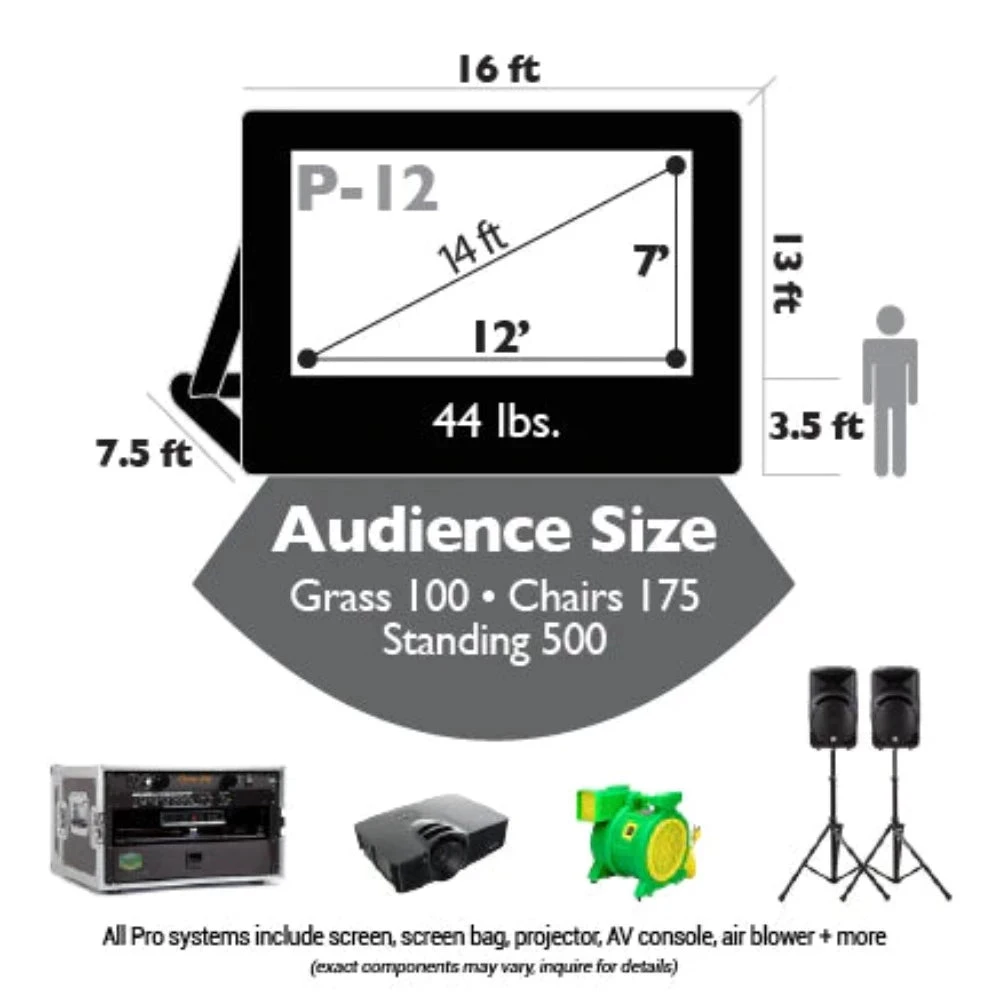 Open Air Cinema Event Pro Outdoor Theater System 4 Open Air Cinema Event Pro Outdoor Theater System - Image 2