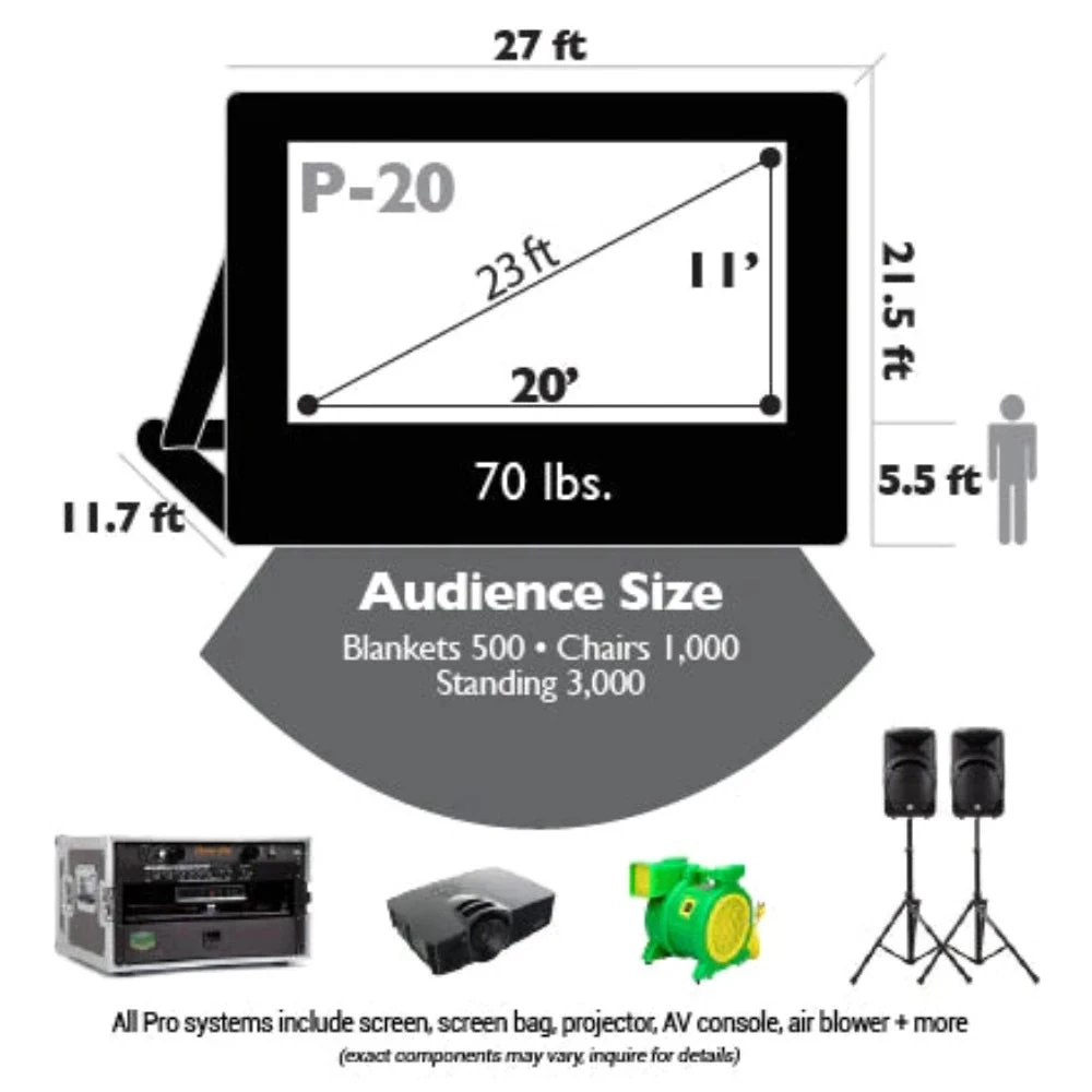 Open Air Cinema Event Pro Outdoor Theater System 8 Open Air Cinema Event Pro Outdoor Theater System - Image 6