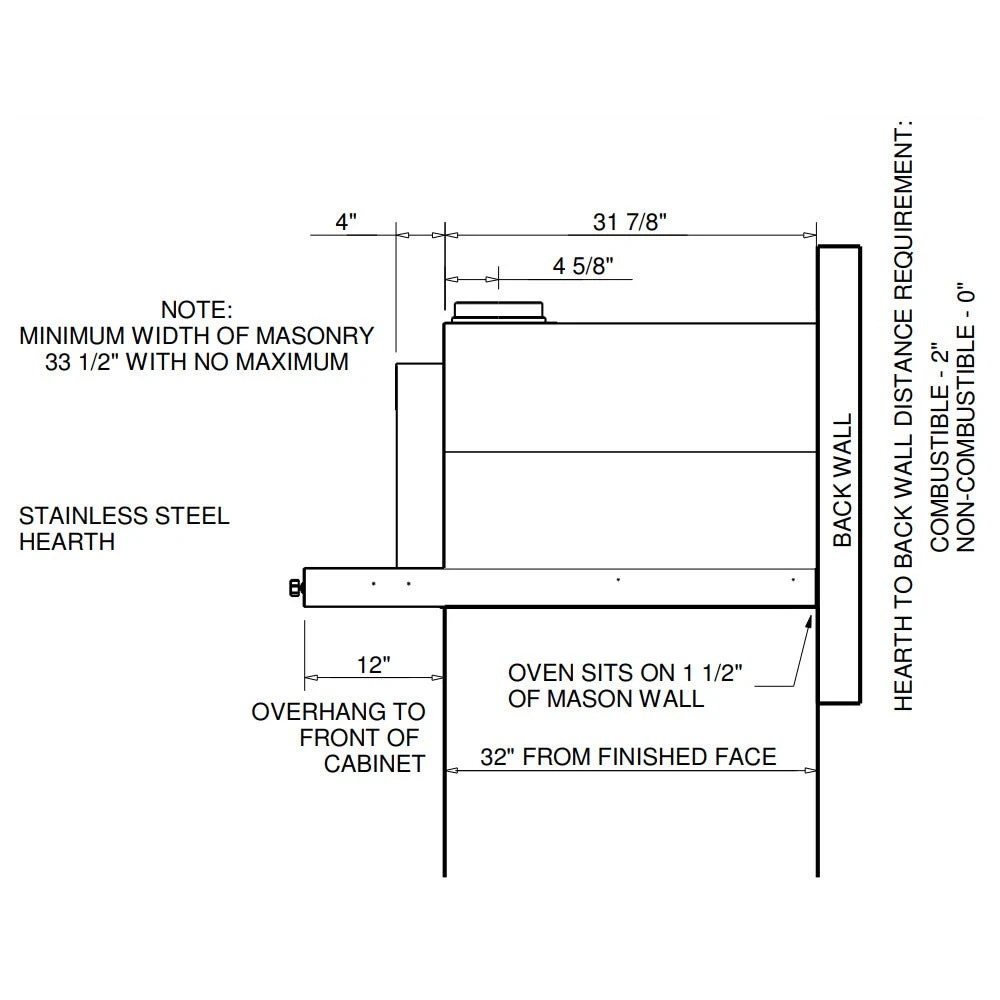 HPC Di Napoli Hybrid Gas/Wood Fueled Pizza Oven (Ready To Finish) 8 HPC Di Napoli Hybrid Gas/Wood Fueled Pizza Oven (Ready To Finish) - Image 6