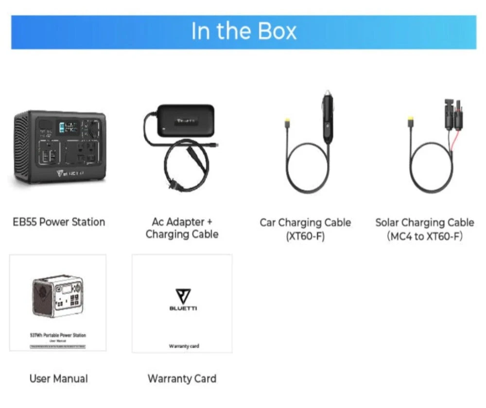 BLUETTI EB55 Portable Power Station 700W/537Wh 12 BLUETTI EB55 Portable Power Station 700W/537Wh - Image 10