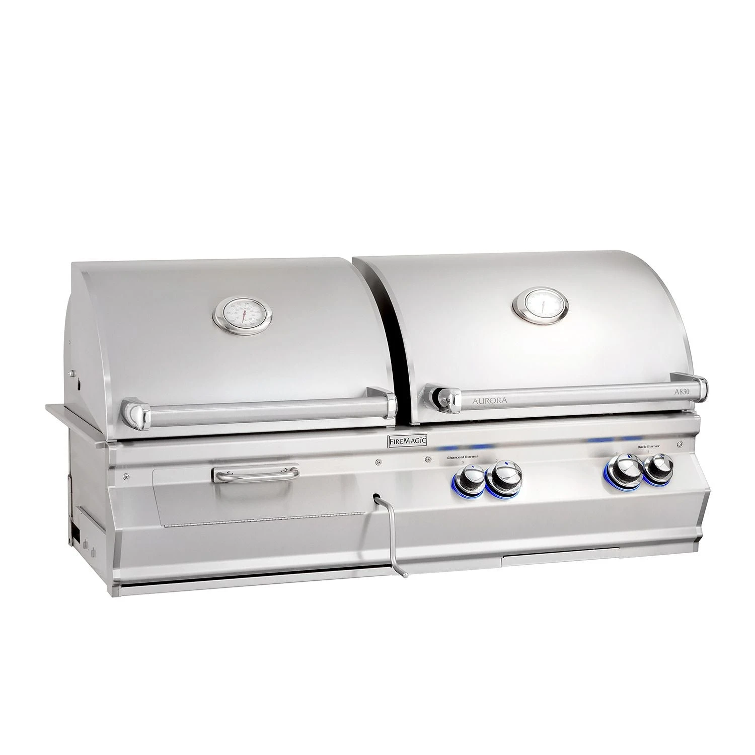 Fire Magic A830i Aurora 46-Inch Built-In Gas & Charcoal Combo Grill 3 Fire Magic A830i Aurora 46-Inch Built-In Gas & Charcoal Combo Grill