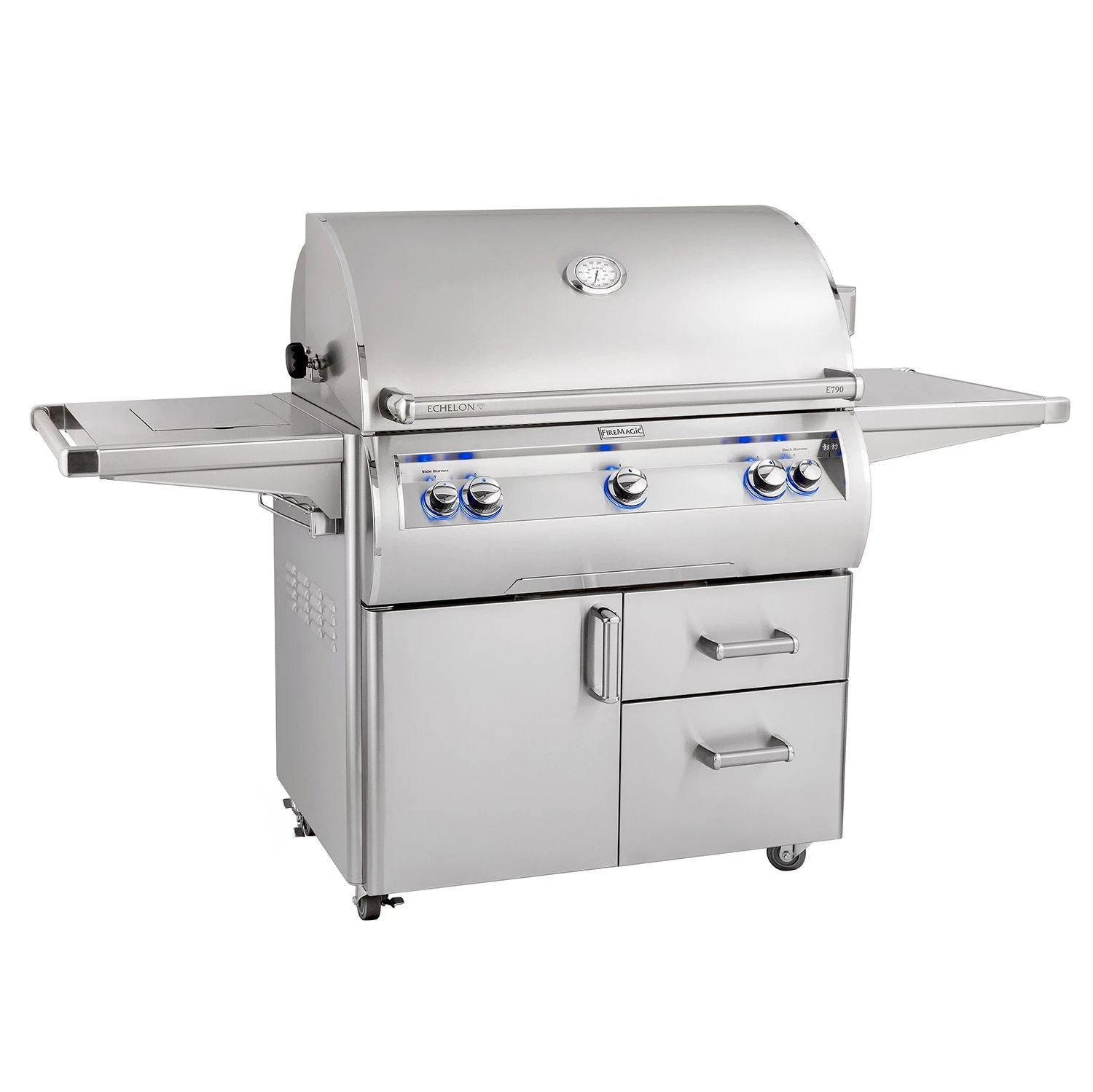Fire Magic E790s Echelon Diamond 36-Inch Gas Grill On Cart With Double Side Burner 3 Fire Magic E790s Echelon Diamond 36-Inch Gas Grill On Cart With Double Side Burner