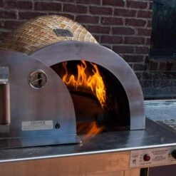 HPC Forno Hybrid Gas/Wood Fueled Mosaic Tile Pizza Oven On Wheeled Cart 19 HPC Forno Hybrid Gas/Wood Fueled Mosaic Tile Pizza Oven On Wheeled Cart -Outdoor Kitchen Shop forno pizza oven action c60c4a6e 0386 46d0 ac27 c4d43284d596
