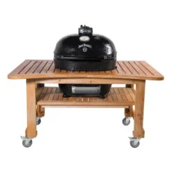 Primo Oval XL 400 Ceramic Kamado Grill On Table 27 Primo Oval XL 400 Ceramic Kamado Grill On Table -Outdoor Kitchen Shop jd oval 400 curved table