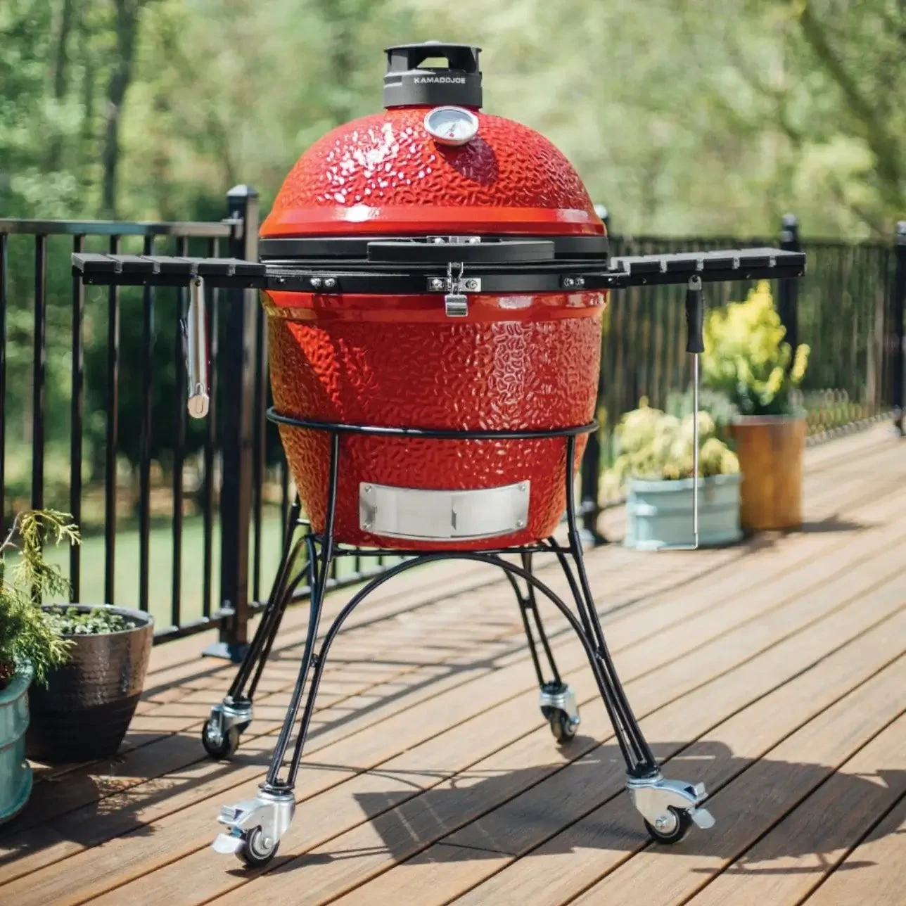 Kamado Joe Classic Joe II 18-Inch Grill W/ Cart, Side Shelves, Heat Deflector & Tools - KJ23RHC 10 Kamado Joe Classic Joe II 18-Inch Grill W/ Cart, Side Shelves, Heat Deflector & Tools - KJ23RHC - Image 8